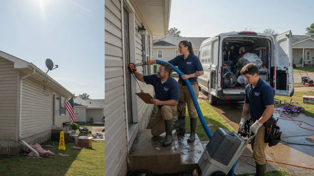 Ceiling Water Damage Restoration in Crowley, LA near me